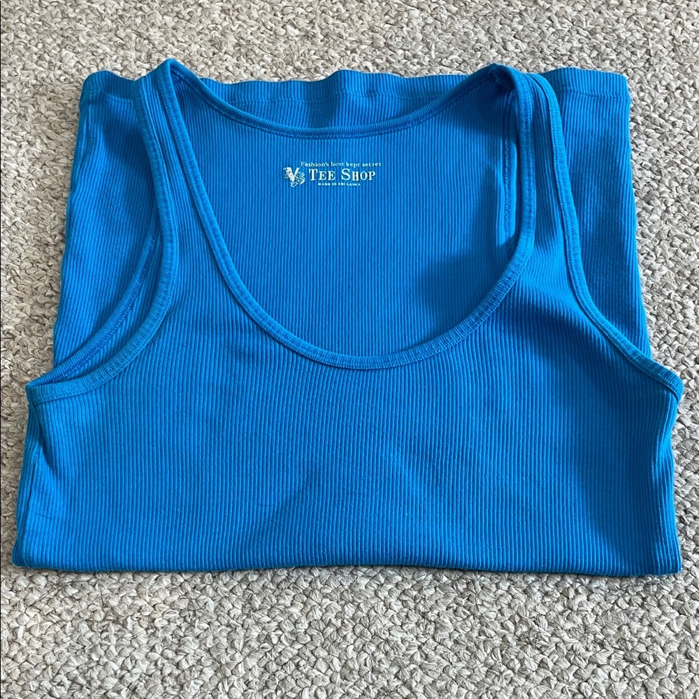 Victoria’s Secret Tee Shop Blue Tank Top